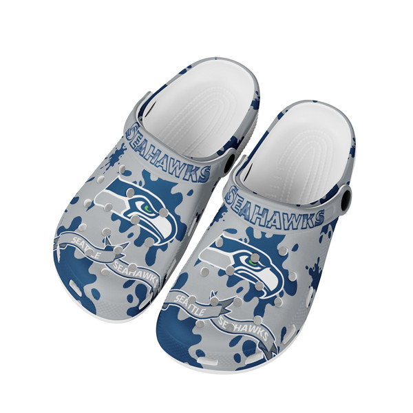 Women's Seattle Seahawks Bayaband Clog Shoes 002 Women's Seattle Seahawks Bayaband Clog Shoes 002